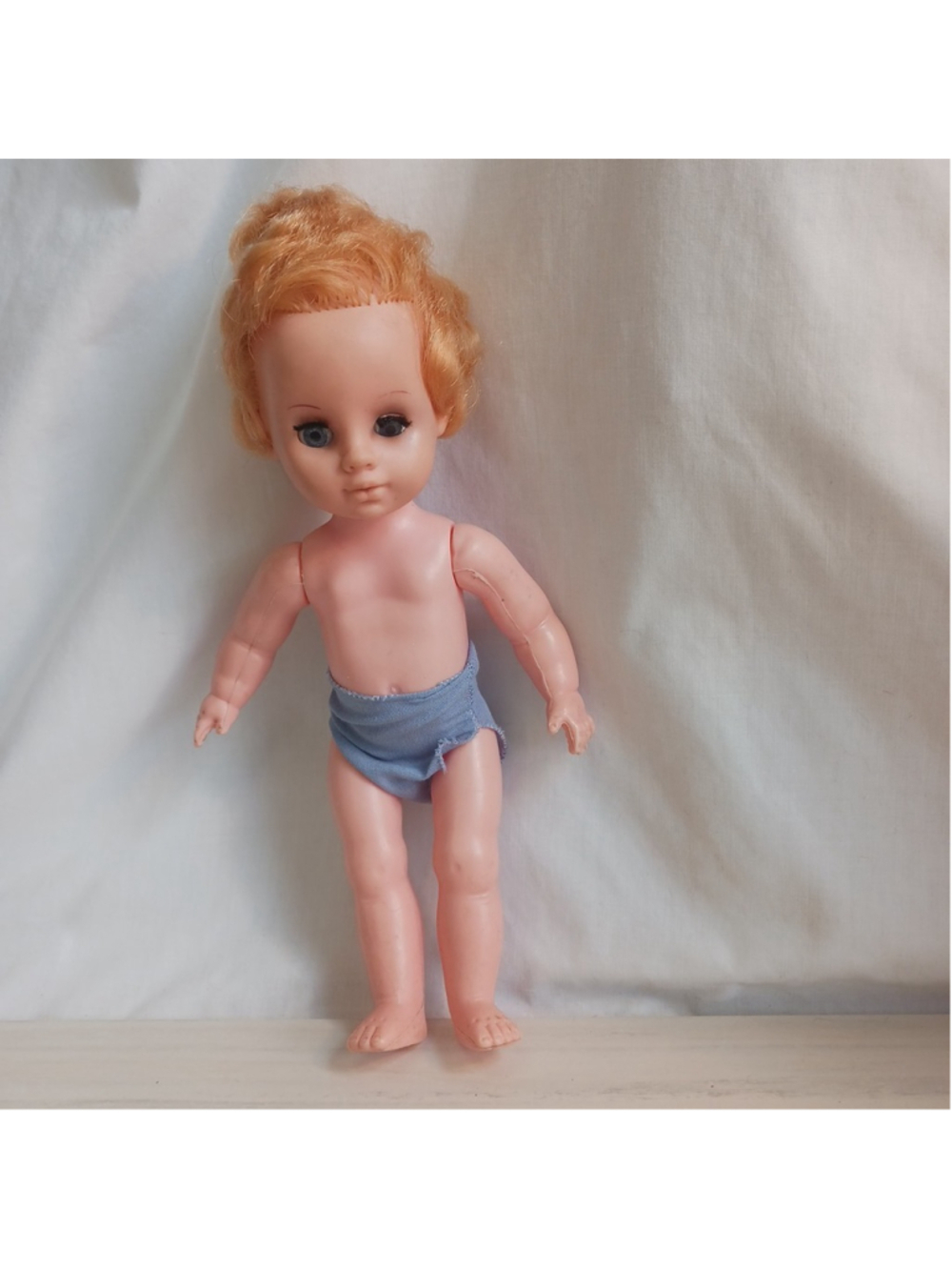 VTG Playmates Toy Baby Doll 12” Sleepy Eyes Hong Kong Rubber Head Creepy Craft